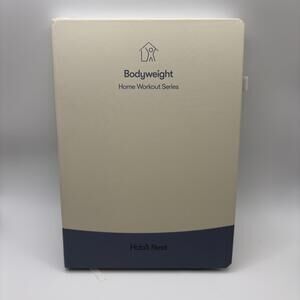 Bodyweight Workout Journal - Cream and Blue